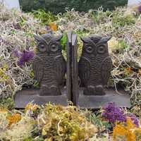 Cast Iron standing owl book ends-books-book-Elegant decor-Vintage Style-library