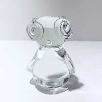 Vintage Hand Blown Art Glass Owl Figurine Paperweight