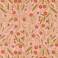Woodland Floral Florals (Pink) – Night Owl Collection by Gingiber for Moda Fabrics | 100% Cott