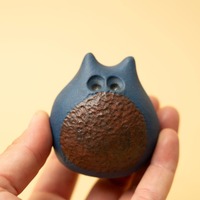 vintage Ceramic Owl / Hand Made / Signed