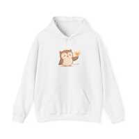 Cute Owl Hoodie, Cozy Animal Sweatshirt, Unisex Fall Fashion
