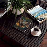 Flying Owl With Firelit Wings Design Journal Notebook, Hardcover or Spiral, Lined Writing Journal Di