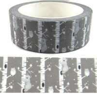 Birch Trees Washi Tape, Owl Washi Tape, Bear Washi Tape - CWWTS - 14