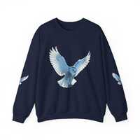Blue Owl Sweatshirt: Cozy Winter Layer, Bird Lover Gift
