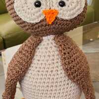 Oscar the Owl amigurumi toy