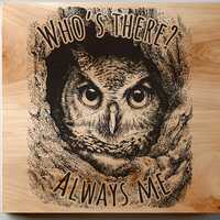 Who's There Svg Png, Charcuterie, Cutting Board, Owl Coasters, Laser Engrave SVG File, Lightburn