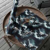 Owl Wrapping Paper | Gothic Winter Gift Wrap | Dark Fantasy Packaging | Eco Friendly