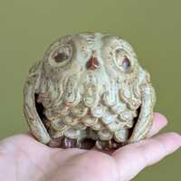Studio Pottery Cute Owl Ornament