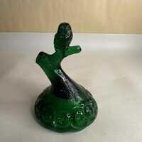 Moon and Star Emerald Green Owl Ring Tree