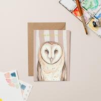 Owl Birthday Gold Foil card