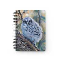 Barred Owl Spiral Bound Journal, Nature Lover Notebook, Artistic Owl Diary, Wildlife Photo Journal, 