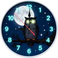 Owl Wall Clock – Rustic Wooden Wall Clock – Silent Wildlife Wall Clock – Nature Ru
