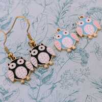 Colourful owl earrings, owl lover gifts, owl charm, owl owner gifts, bird watcher gifts, barn owl, o