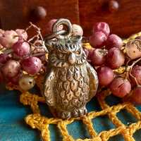 Antique owl charm