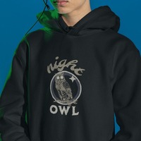 Night Owl Hoodie - Vintage Gamer Late Night Grind sweater