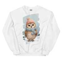 Owl Christmas Sweatshirt - cozy Holiday Pullover, Winter Forest Gift, Christmas Hoodie, Christmas sw