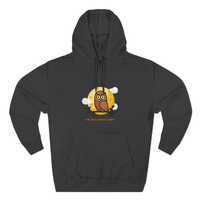 Funny Owl Fleece Hoodie, Cozy Pullover, Gift for Owl Lovers, Cute Animal Sweatshirt, Fall Fashion, C