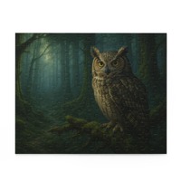 Mystical Owl Puzzle (120, 252, 500-Piece) | Woodland Decor, Nature Lover Gift, Mindful Activity, Owl