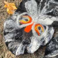 Handmade Felted Owl Scarf, Perfect for Girls