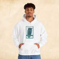 Blue Horned Owl Hoodie - Unisex Heavy Blend™ Hooded Sweatshirt