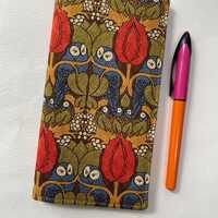 2026 Voysey ‘The Owl’ Slim Pocket Diary: Handmade Refillable Cover, Arts and Crafts