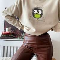 Embroidery Owl Sweatshirt, Funny Surprised Bird Sweatshirt, Bird Nerd Comfort Colors Sweater, Twitch