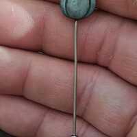 1970's Pewter Owl Stick Pin