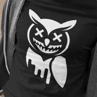 Spooky Owl Streetwear Shirt | Urban Graffiti Eule | Dark Aesthetic T-Shirt M&auml;nner | Festival &a