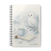Winter Wonderland Notebook, Cute Owl Journal, A5 Spiral Notebook, Nature Lover Gift, Cozy Writing Jo