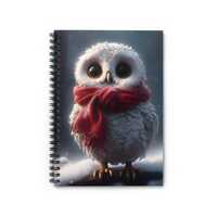 Cozy Owl Spiral Notebook - Perfect for Winter Writing, Gift for Students, Journal for Nature Lovers,