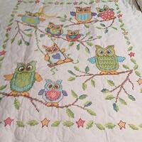 Owls In A Tree Baby Quilt