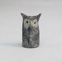 Rustic Clay Owl | Handmade Ceramic Owl Ornament | Nature Inspired Home Decor
