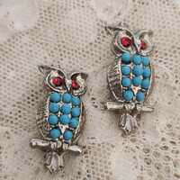 Vintage Owl Brooches Set Of 2 Silver Owl Brooch Women's Jewelry Men's Jewelry Unisex Brooch