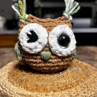 Mini owl handmade crochet
