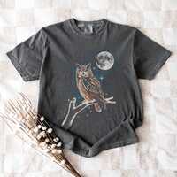 Horned Owl Shirt: Comfort Colors&reg; Unisex S to 4XL (M0321D25)