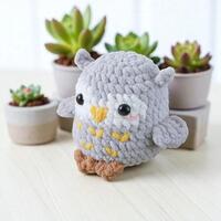 Owl No-Sew Crochet Pattern PDF | Cute Amigurumi Owl Plushie | Cuddly Owl No Sew Crochet Pattern | Am