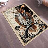 Owl Rug,Owl Lover Gift Rug,Farmhouse Rug,Animal Rug,Popular Rug,Saloon Rug,Home Decor Rug,woodland,c