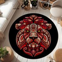 Animal Round Rug: Lion, Tiger, Eagle, Owl Area Rugs