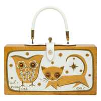 Enid Collins of Texas 1965 Owl and Pussycat Box Bag