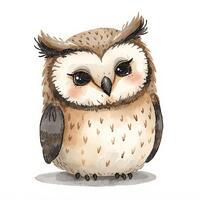 Cute Owl Clipart | Kawaii Owl Digital Download | Sublimation Graphics for Stickers, Shirts, Scarpboo