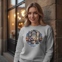 Kawaii Owl Astronomical Clock Christmas • PNG Transparent • 4000px • 300 DPI