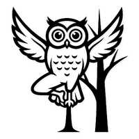 Owl Tree Pose Svg Png: Cut Ready Digital Design For Cricut Silhouette