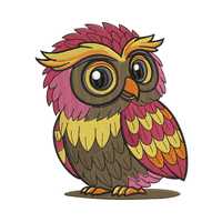Cute Owl Embroidery Design – Woodland Bird Machine Embroidery File for Fall & Boho Decor (