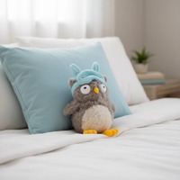 Cute Sleepy Owl Plush Toy with Sleep Mask