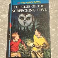 Hardy Boys #41 Clue of the Screeching Owl Franklin W. Dixon Blue Spine PC