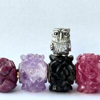 925 Silver Jewelry - Yugen "Wise Owl" -Silver charm bead - Sterling silver charm bead for 