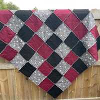 Owl Night Long Rag Quilt 60&rdquo;x70&rdquo;