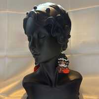 Handcrafted Seed Bead Pilgrim Owl Earrings