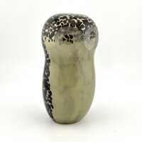 Wedgwood Brown Speckled Glass Owl Paperweight, Signed Wedgwood England