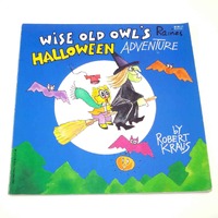 Wise Old Owl's Halloween Adventure Vintage 1990s Children's Troll Book by Robert Kraus